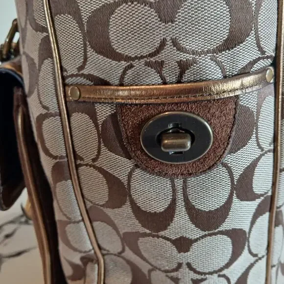 Coach Signature Canvas/Leather Vintage Tote - Rare! - Picture 9 of 16